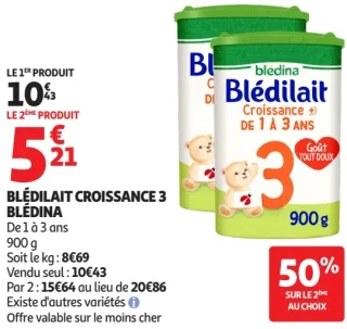 Blédilait Croissance 3 Blédina