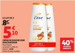 Crème de douche soin douceur Dove Nourrissant