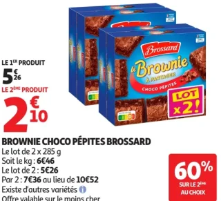 Brownie choco pépites Brossard