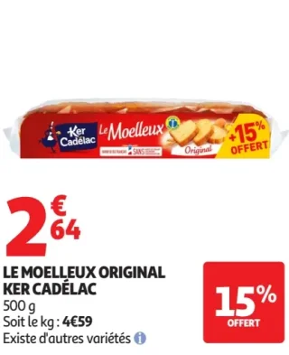 Gâteau le moelleux original Ker Cadélac