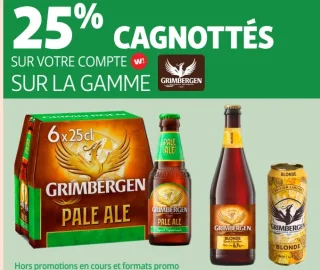 Gamme de bières Grimbergen