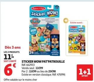 Sticker WOW Pat'Patrouille Melissa & Doug