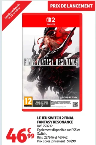 Jeu Nintendo Switch 2 Final Fantasy Resonance