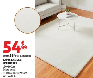 Tapis fausse fourrure