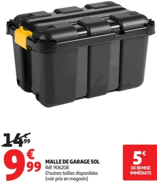 Malle de garage 50L