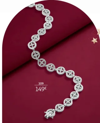 Bracelet argent et oxydes de zirconium La Vie en Or - 18 cm