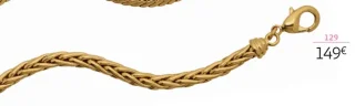 Bracelet plaqué or La VIE en OR - 19 cm