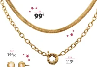 Collier plaqué or La VIE en OR - 42 cm