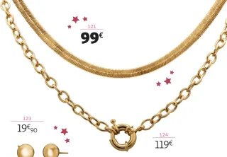 Collier plaqué or La VIE en OR - 42 cm