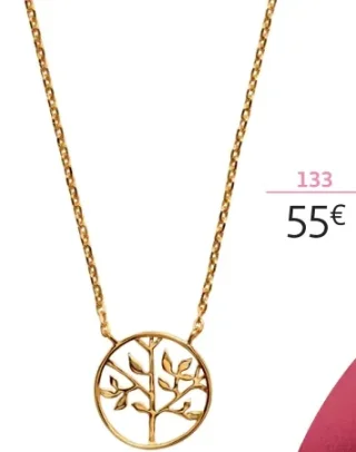 Collier plaqué or la VIE en OR