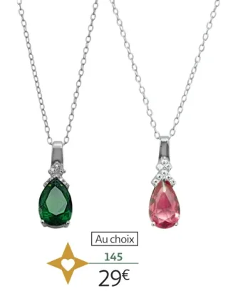 Collier argent et oxydes de zirconium 42 cm 145 La Vie en Or