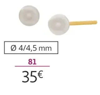 Boucles d'oreilles or 375 millièmes et perles de culture d'eau douce La Vie en Or