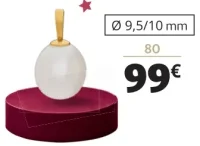 Pendentif or 750 millièmes et perle de culture d'eau douce La Vie en Or