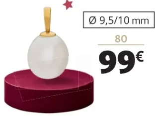 Pendentif or 750 millièmes et perle de culture d'eau douce La Vie en Or