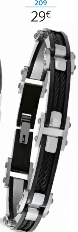 Bracelet acier bicolore - 20 cm la VIE en OR