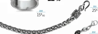 Bracelet acier - 21,5 cm la VIE en OR