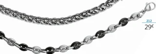 Bracelet acier bicolore - 21 cm la VIE en OR