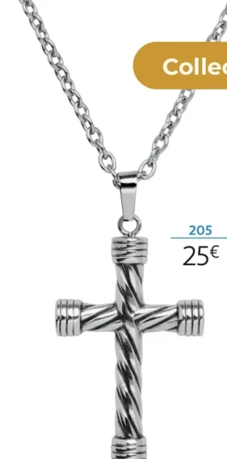 Collier acier - 55 cm la VIE en OR
