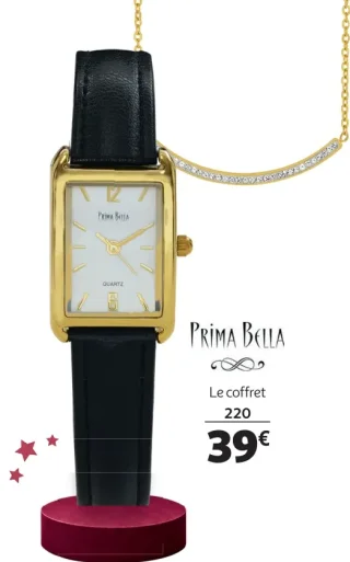 Coffret montre femme Prima Bella + collier - Réf. 171415