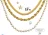 Promo Collier acier doré et perles de culture d'eau douce 45 cm La Vie en Or Réf. 830034