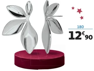 Boucles d'oreilles acier la VIE en OR