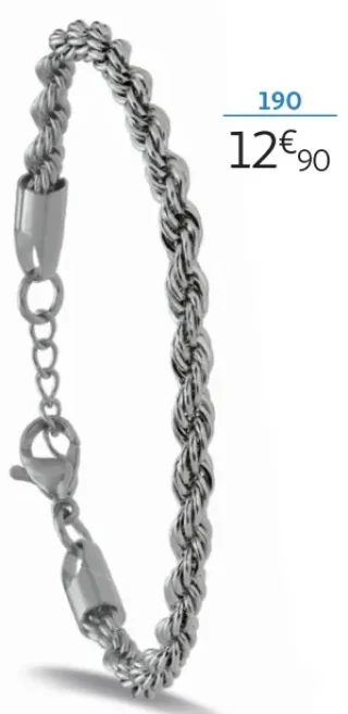 Bracelet acier 19 cm