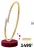 Promo Bracelet jonc en or 750 millièmes rhodié et diamants 0,11 carat la VIE en OR