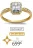 Promo Bague or 750 millièmes rhodié et diamants 0,21 carat La Vie en Or