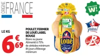 Poulet fermier de Loué Label Rouge blanc ou jaune