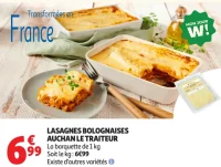 Lasagnes bolognaises Auchan Le Traiteur