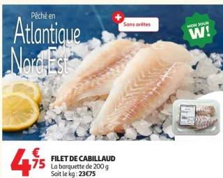 Filet de cabillaud