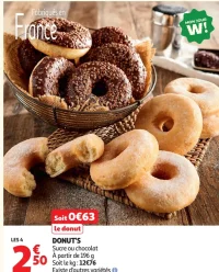 DONUT'S Sucre ou chocolat
