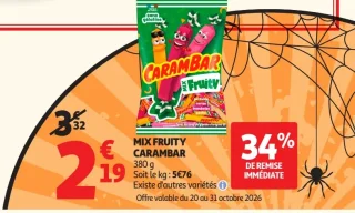 Bonbons Mix Fruity Carambar
