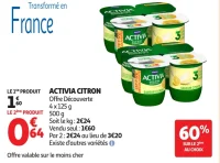 Yaourt Activia Citron