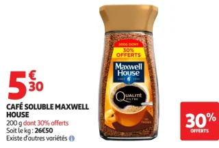 Café soluble Maxwell House