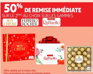 Chocolats Mon Chéri, Ferrero Rocher ou Raffaello
