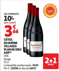 Côtes du Rhône Villages Plan de Dieu AOP HVE Rouge