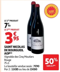 Saint Nicolas de Bourgueil AOP Vignoble des Cinq Moutiers Rouge