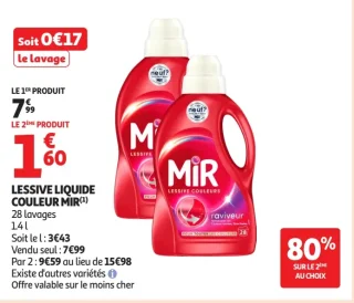 Lessive liquide couleur MiR