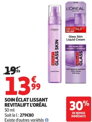 Soin éclat lissant Revitalift L'Oréal