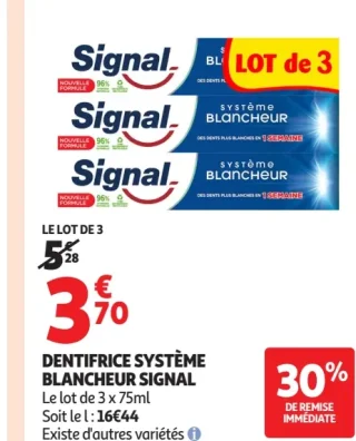 Dentifrice Système Blancheur Signal