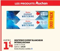 Dentifrice Expert Blancheur Intense Auchan