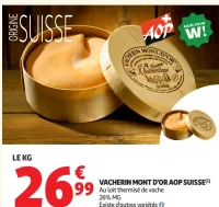 Vacherin Mont d'Or AOP Suisse