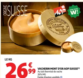 Vacherin Mont d'Or AOP Suisse