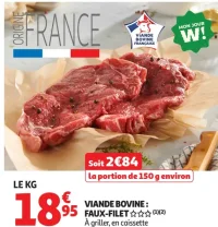 Viande bovine : Faux-filet