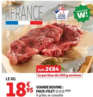 Viande bovine : Faux-filet