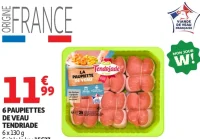 6 paupiettes de veau Tendriade