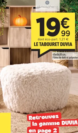 Le tabouret DUVIA Atmosphera