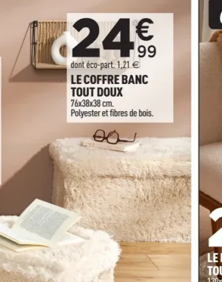 Coffre banc Tout Doux Atmosphera