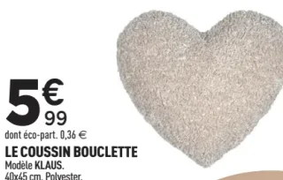 Coussin Bouclette Klaus Atmosphera